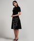 Tulip Embroidered Skater Dress